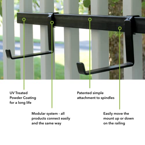 Planter Box Mounting Hardware for Vertical Spindled Deck Railing 16" - view 4