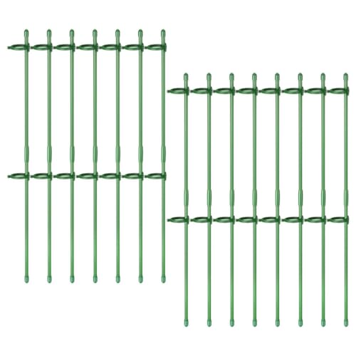 Adjustable Plant Support Stakes, Green PP Fiberglass Upright Growth Guide