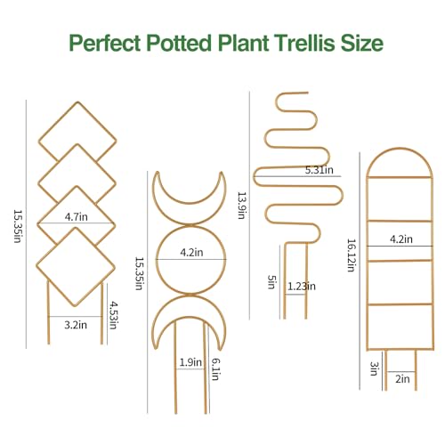 16inch Indoor Plant Trellis for Potted Plants - view 5