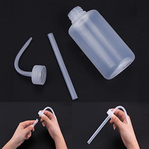 LTKJ 1000ml Plastic Wash Bottle, 3 Packs - Narrow Mouth, Precise Watering, Adjustable Tip - Plant Watering Bottle, Storage - view 7