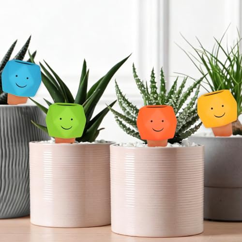 4 Pack Terracotta Self Watering Spikes, Automatic Plant Waterer Devices - view 7