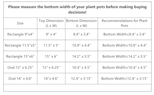 Rectangular 5 Pieces of 9 by 4 Inch Clear Thick Plastic Heavy Duty Sturdy Plant Saucer Drip Trays for pots, Window Sills and Window Shelf (8.5"x3.5") - view 5