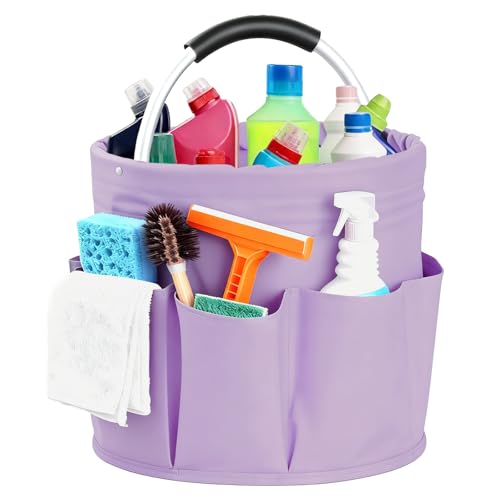 Cleaning Caddy with Handle, for Cleaning Supplies Organizer Bucket