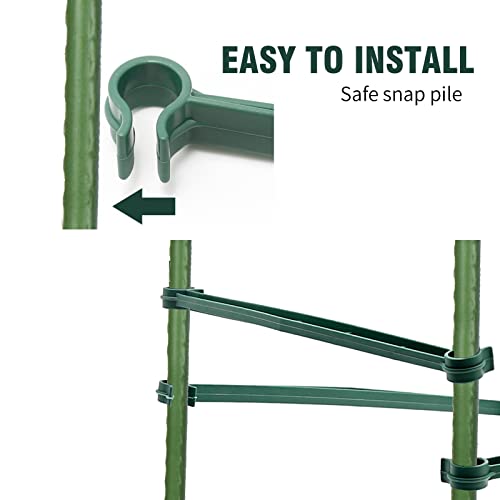 100PCS Stake Arms for Tomato Cage, 11.8 Inches Expandable Trellis Connectors, Tomato Stake Supports, 11mm Bayonet Diameter Plant Stakes for Climbing Plants, Tomatoes Stakes, Vegetables - view 4