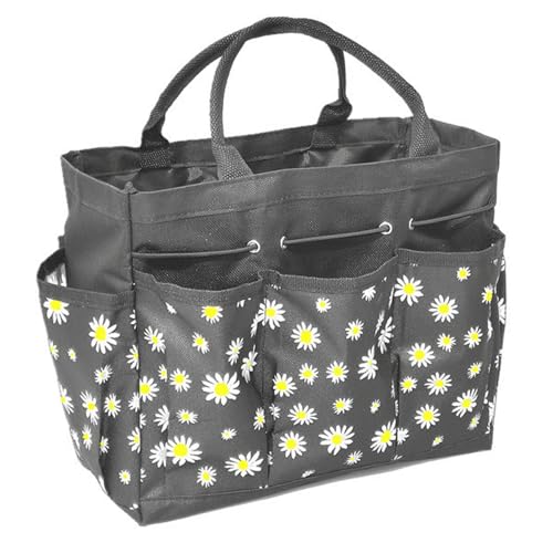 Garden Tool Bag with Multiple Pockets, Heavy-Duty 600D Oxford Fabric Gardening Bag for Organizing Outdoor Supplies