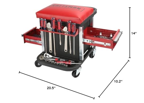 Garage Glider Rolling Tool Chest Seat(Tools Not Included) - view 2