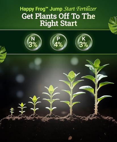 Happy Frog Jump Start Fertilizer - 3-4-3 Blend with Calcium & Mycorrhizal Fungi - Supports Early Growth & Root Development - Phosphorus Fertilizer for Transplanted Seedlings & Re-Potted Plants - 4 lb - view 2