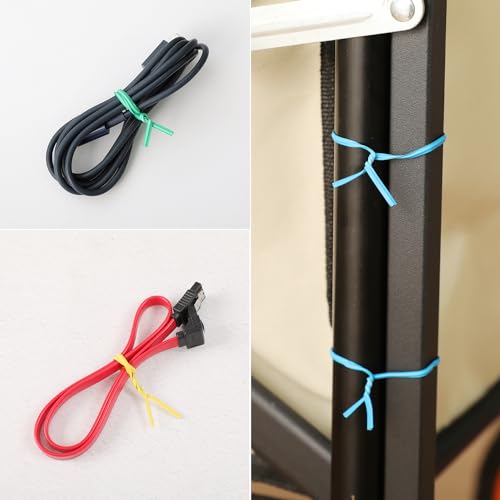 300 Pcs 6 inch Red Plastic Twist Ties, Cable Ties, for Bags, Gardening Tools - view 6