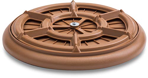 S41130 Down Under Plant Turner, Heavy-Duty Rotating Plant Stand, Protects Decks, Wood Floors, Carpet, Tile, 250lbs Capacity, 12-Inch, Terra Cotta - view 4