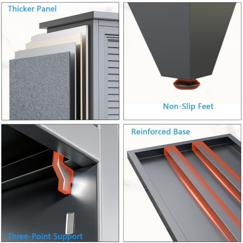 Outdoor Storage Cabinet, Weather‑Resistant Cabinet - view 4