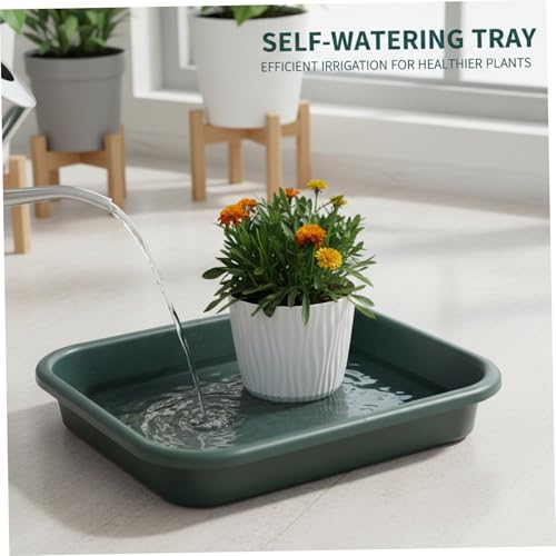 Potting Trays for Plants Gardening Tray with Shovel 16.5x11.4 Inch Thickened Waterproof Mat for Repotting Seeding & Soil Mixing Keeps Balcony & Desk Clean Green - view 4