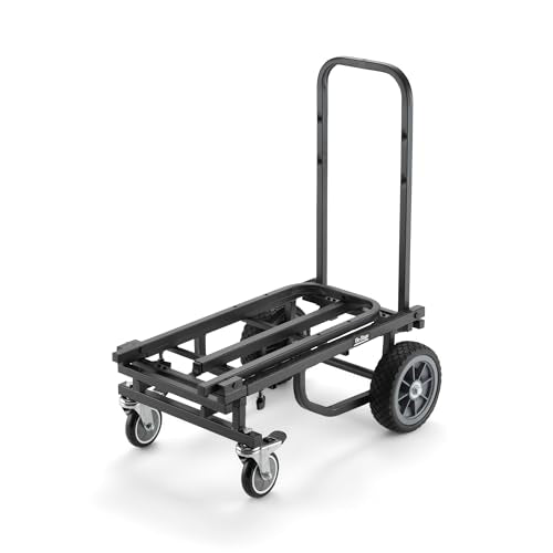On-Stage UTC2200 Utility Cart (Rolling Dolly Handcart, Heavy-Duty Transportation, 485 Pound Weight Capacity, Load in and Load Out Equipment, Adjustable Length, Folding Handles, Locking Casters) - view 2