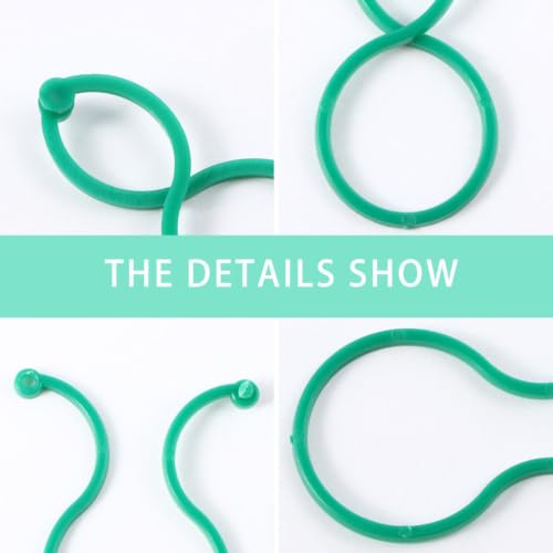 100pcs Plant Twist Clip Ties, Reusable Plastic Supports - view 3