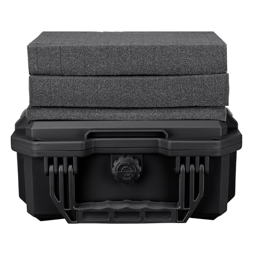 11.8" Intact Series Compact Hard Camera Case, Lightweight and Durable Stacker Design with Foam (Black) - view 4