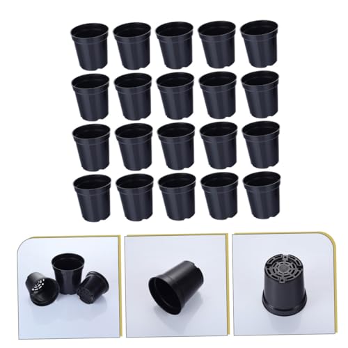 20pcs Plastic Plant Nursery Pots for Seedling Propagation, Sturdy Gardening Containers, Medium Size Plastic Flower Pots for Indoor and Outdoor Use - view 7