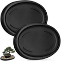 2 Pcs Bonsai Humidity Drip Tray for Plants,9.13 x 6.02 Inch
