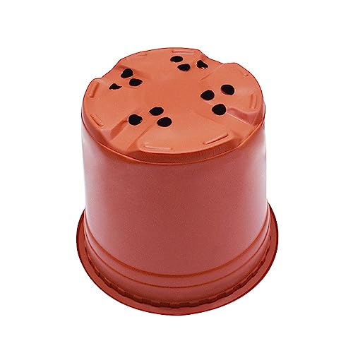 100 PCS 8 Inches Plastic Plant Nursery Pots Reusable for Succulents Seedlings Cuttings TransplantingSeedlings Plastic Plant Pots with Drainage Holes - view 2