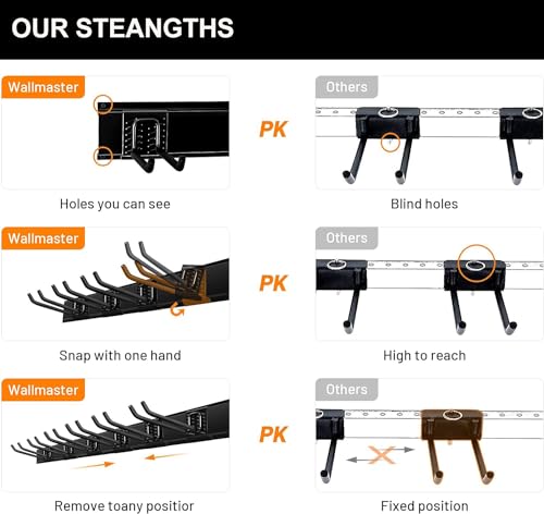Garage Storage Organization Wall Mount Folding Chair Hangers - view 5