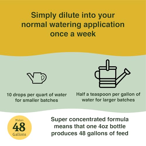Tropical Houseplant Booster (4oz) - Super Concentrated, Makes 48 Gallons - Great for All Tropical Houseplants (Monstera, Fiddle Leaf, ZZ Plants, and More) - Easy to use Drip Top - view 4