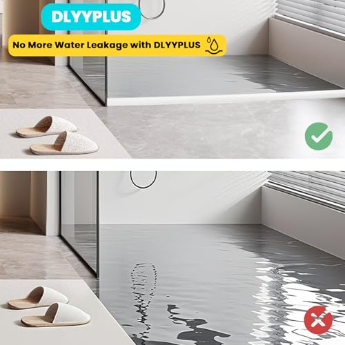 39" Collapsible Shower Threshold Water Dam Shower Barrier Keeps Water Inside Threshold Dry and Wet Separation Retention System Suitable for Bathroom Kitchen Sink Bathtub - view 7