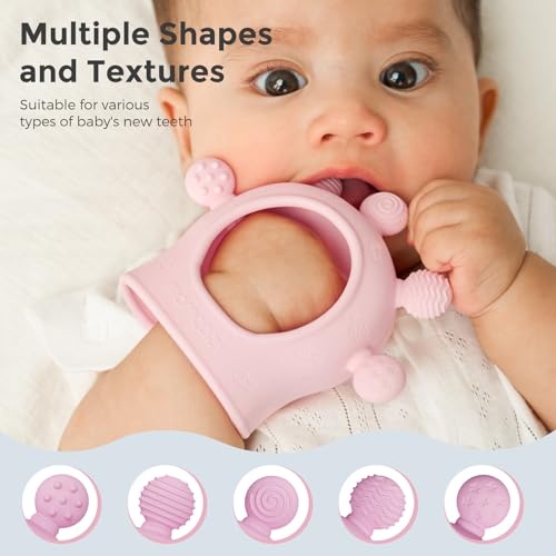 Baby Teether Toys | Food Grade Silicone Teething Relief 0-6 Months - view 4