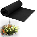 12x40 Inch Black Felt Planter Liner Roll Non-Woven Breathable Fabric Planter Basket Liner Reusable Coco Liner Alternative for Hanging Basket, Window Box, Raised Garden Bed, Indoor & Outdoor Planting