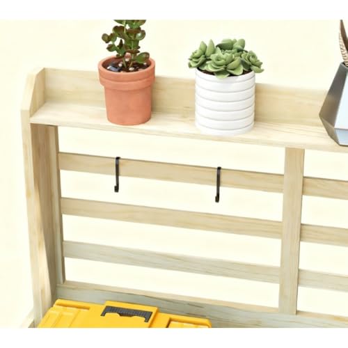 Wooden Potting Bench Garden Workstation for Outdoor Planting Tasks - view 4
