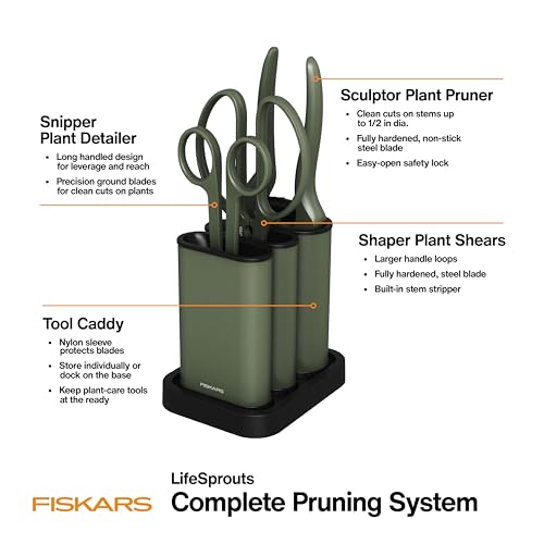 Indoor Plant Care 3-Piece Set, Precision Gardening Tools, Green - view 3