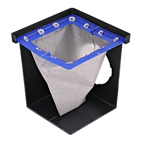 12-Inch Square Catch Basin Drain Filter with Catch Basin Riser, Black - view 2