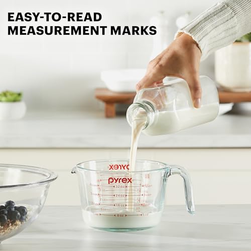 Essentials (3-Pack) Glass Measuring Cups Set (1, 2 & 4 Cup) - view 2