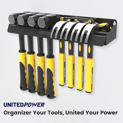 Hammer Holder, Wall Mount Storage Rack Organizer for Workshop, Shed, Garage, Home, Fit Most of Hammer or Small Tools - view 7
