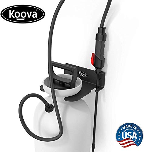 Garden Pump Sprayer Holder | Wall Mounted Garden Tool Garage Organizer and Storage | FIts Round Bottles up to 2.5 Gallons | for Lawn, Plant, Water Sprayers - view 2