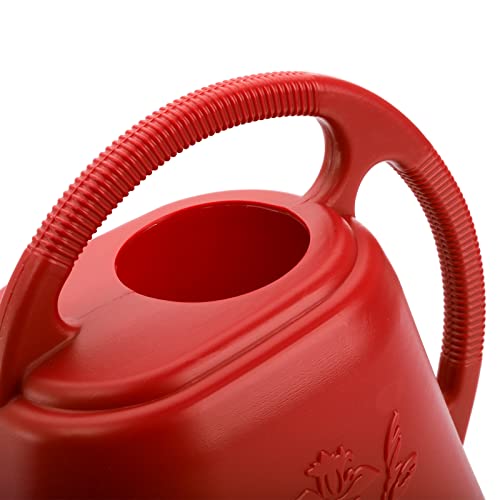 1-Gallon Plastic Watering Can with Comfortable Handle, Garden Watering Cans Long Spout for Indoor Outdoor Watering Plants, Burnt Red - view 2