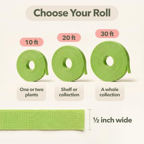 Plant Tape 10 ft, Reusable Hook & Loop Ties for Climbing Plants - view 6