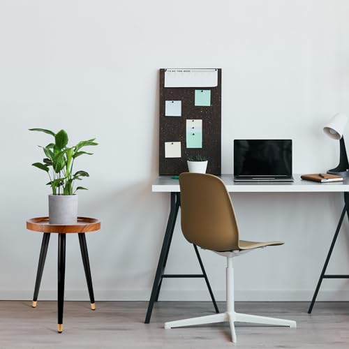 Indoor Plant Stand with Raised Design, End Table with Metal Tall - view 7