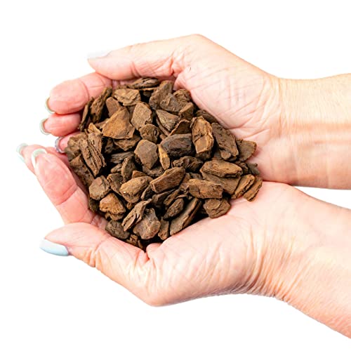 New Zealand Pinus Radiata Bark - 2 Quart - Premium ORCHIATA - Organic Hand Mixed New Zealand Pine Bark for Orchids - Medium Chips 9-12mm - view 4