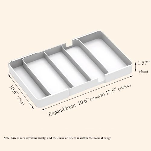 Shallow Desk Drawer Organizer, 1.73" Modular Expandable Tray - view 2