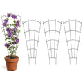 24" Metal Plant Trellis, Climbing Plant Support, 4 Pack (Green)