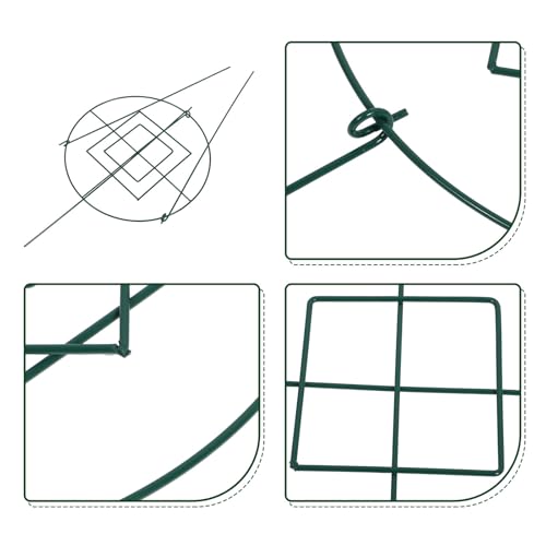 Metal Plant Trellis Support Rack Green Garden Frame for Climbing Vines - view 3