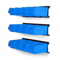 Wall Mounted Storage Bins, Plastic Hanging Storage Organizer Bins