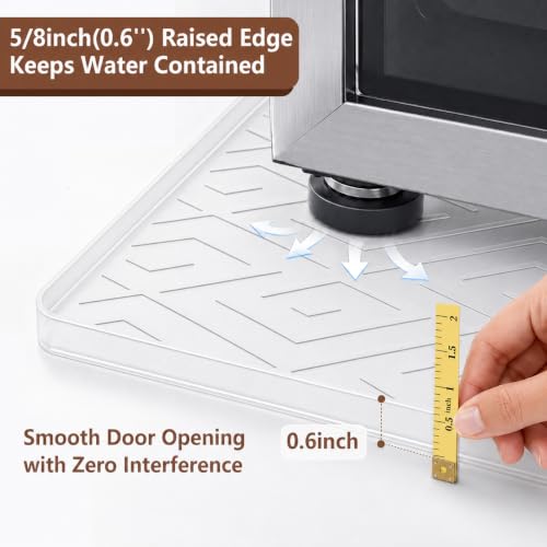 19.7"x19.7"x0.6" Silicone Refrigerator Drip Tray Appliance Mat - view 3