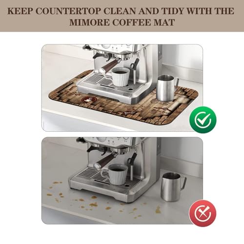 Absorbent Coffee Bar Mat for Espresso Machine Countertops, 20x12in - view 6