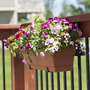 Universal Adjustable 20” Planter Box Bracket Kit Includes 2 Heavy Duty Bottom Adjustable 5.5 to 8.5” Brackets Holds up to 30” Long Planter Box for Vertical Spindled Deck Railings - view 2