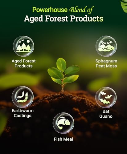 Ocean Forest Potting Soil for Container Gardens - Light, Aerated Texture with Fish Meal, Crab Meal, Earthworm Castings - Houseplant Potting Mix for Seedlings & Plant Starts - 2 x 12 Quart - view 2