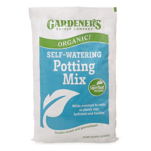 Organic Potting Soil Mix | High-Nutrient Compost-Based Organic Plant Soil for Indoor Outdoor Self Watering Planter Boxes, Potted Plants Raised Garden Beds - 20 Quarts