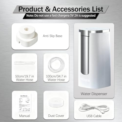 Water Dispenser for 5 Gallon Bottle, Digital Display, 4 Water Modes, White - view 6