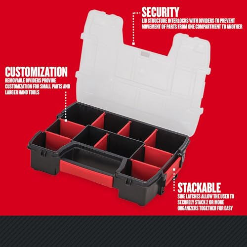 10-Compartment Small Tool Storage Organizer, Plastic (CMST14021) - view 2