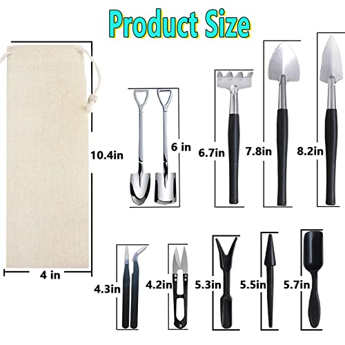 12 Pcs Succulent Tools Set Mini Transplanting Garden Tools Kit for Indoor Gardening Flower Pot Cactus Care - view 6