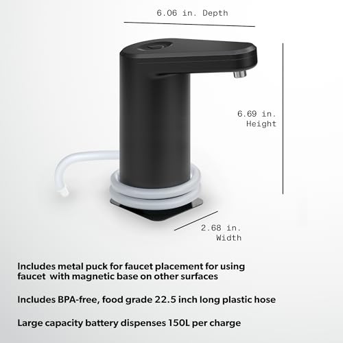 GO Hydration Water Faucet - One-Touch Operation with LED Light and Magnetic Base - Portable, Self-Powered Water Dispenser for Camping and Outdoors - view 2