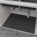 Under Sink Mats-31" x 20" (Cut-to-Fit) Absorbent Shelf Liner for Kitchen&Bathroom Cabinets | Non-Slip, Quick-Dry Cabinet Liner for Under Sink, Vanity & Utility Storage (Grey,31''x20'')